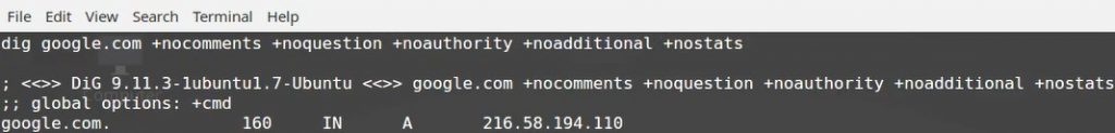 dig only answer query