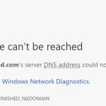 DNS_PROBE_FINISHED_NXDOMAIN