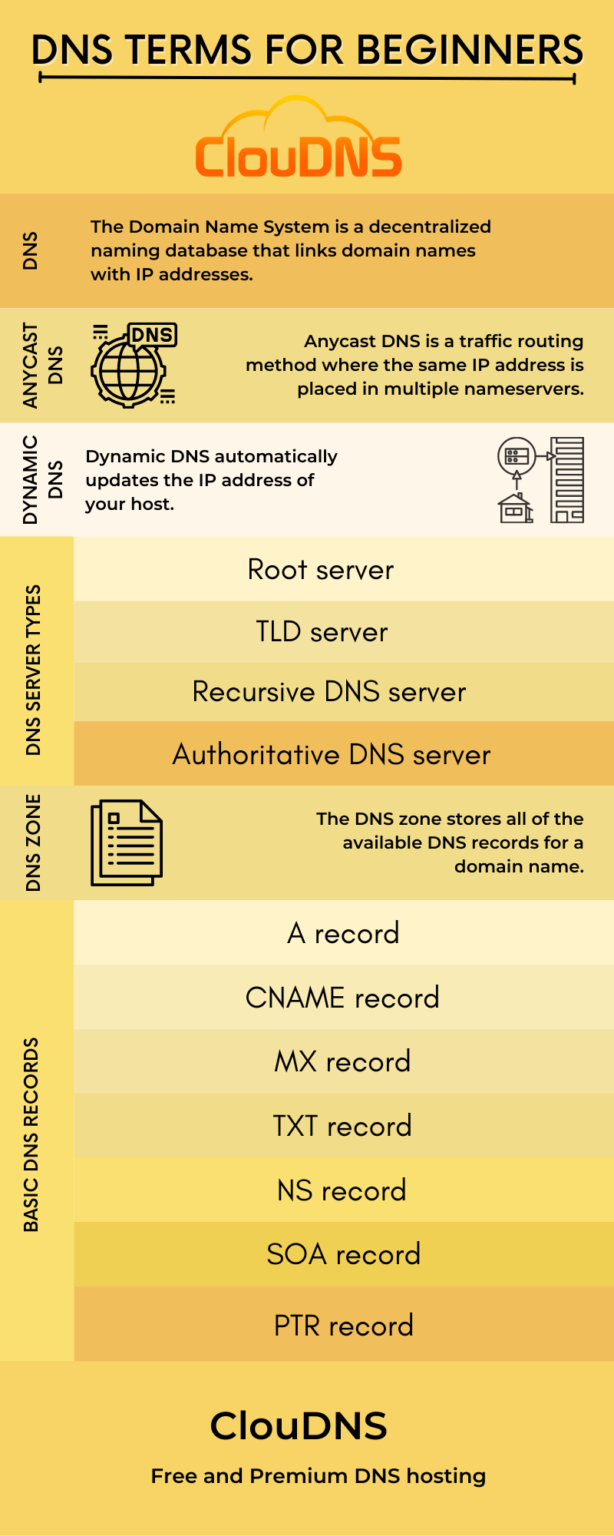 Basic DNS terms you should know (List + Infographic) ClouDNS Blog