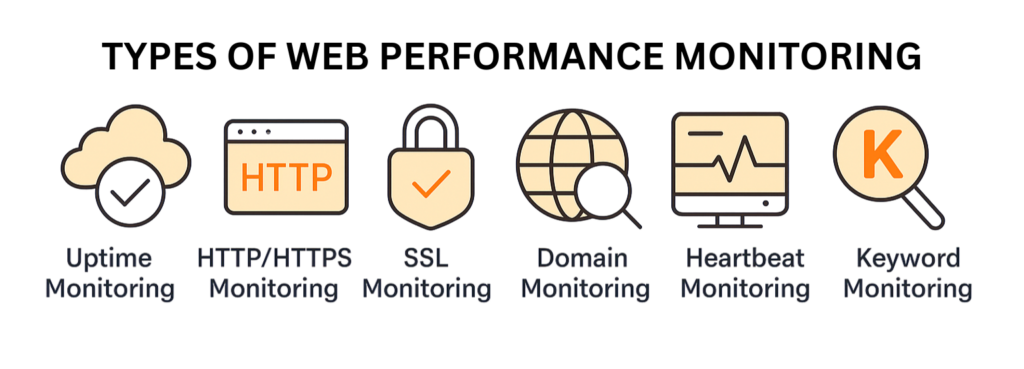 TYPES OF WEB PERFORMANCE MONITORING